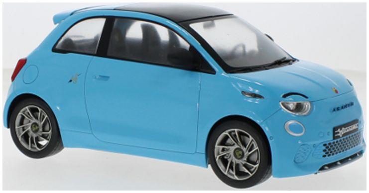 Model Car Group 1:18 Scale Fiat 500e Abarth Blue 2024