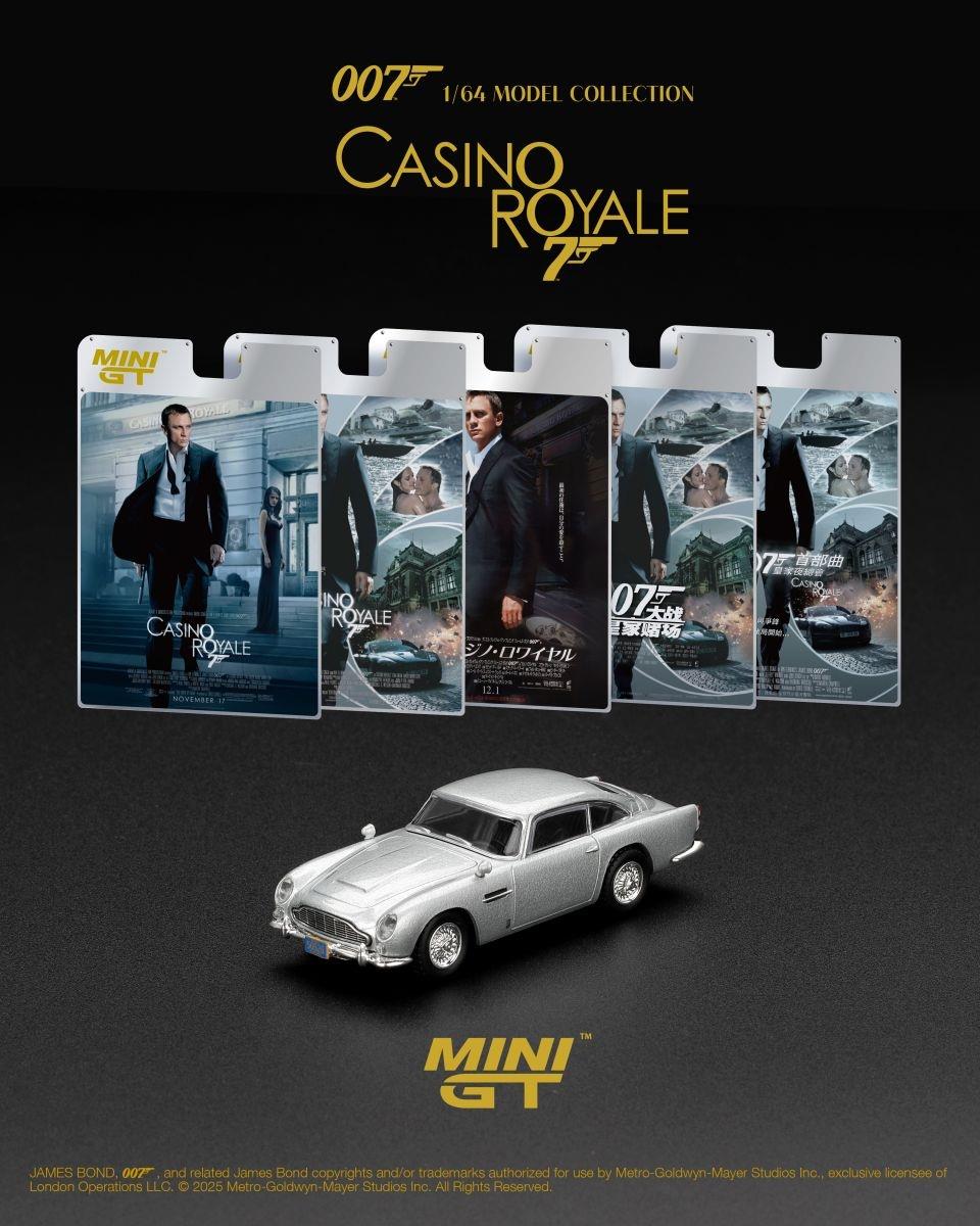 Truescale 1:64th Scale Aston Martin DB5 Casino Royale (LHD) English Blister Packaging
