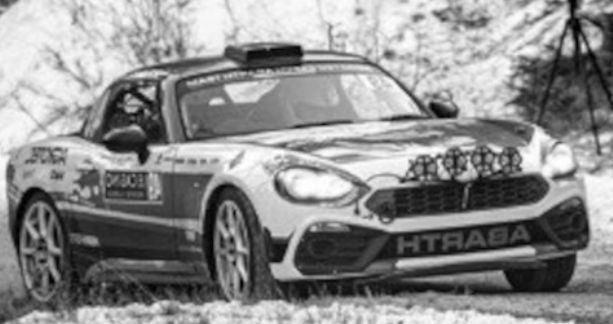 IXO 1:43 Scale Fiat Abarth 124 RGT #49 WRC Monte Carlo 2022 M.Rada/J.Jugas