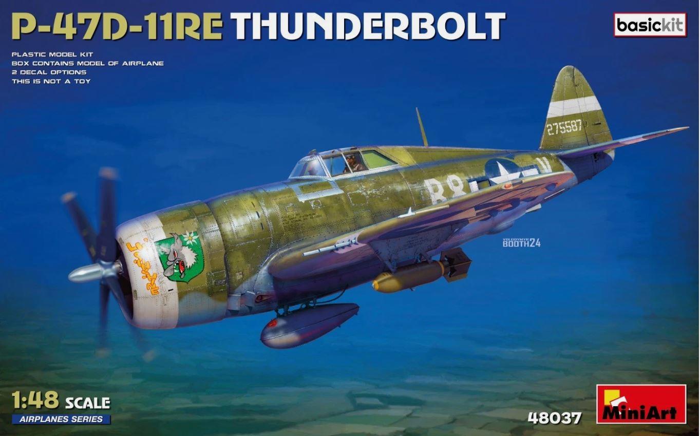 Miniart 48037 1/48 Scale USAAF P-47D-11RE Thunderbolt Basic Kit