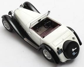 Matrix 1:43rd Scale Alfa Romeo 6C 1750SV Figoni Open White Black 1932