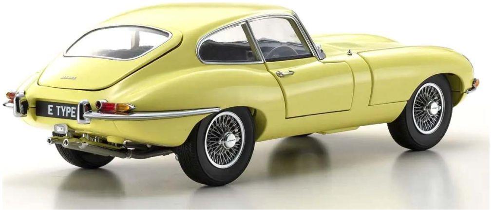 Kyosho 1:18th Scale Jaguar E-Type 3.8L Coupe MK1 1961 Pale Primrose