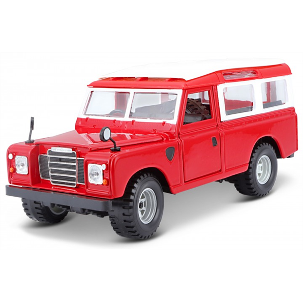 Burago 1:24 Scale Land Rover S3 109 - Red