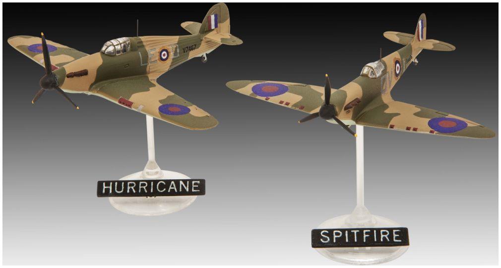 Revell 1:144 Scale Spitfire Mk.Ia & Hurricane Mk.I