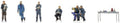 Artitec 1:160 Scale Steelworkers (6x) Ready-Made Figures