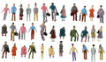 GM Model Supplies 1:100 Scale Architecture Mixed Painted Figures