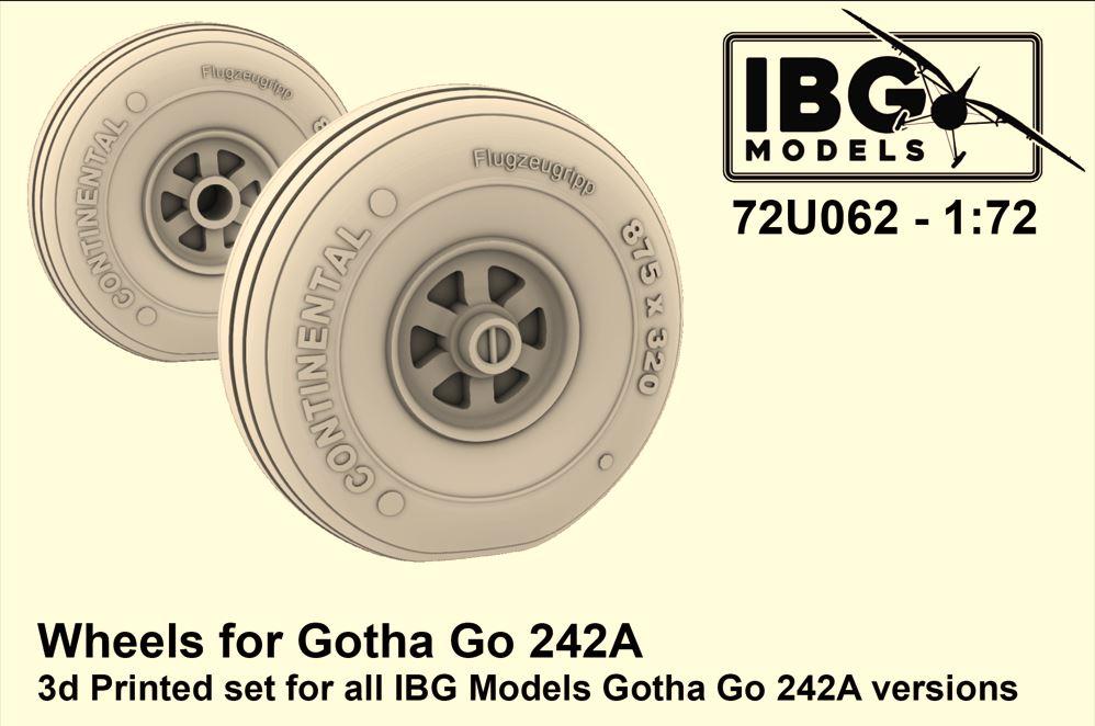 IBG 72U062 1/72 Scale Wheels for Gotha Go-242A