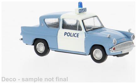 Brekina 1:87th Scale Ford Anglia 1959 Police (GB)