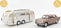 Norev 1:18 Scale Peugeot 404 1965 Brown Metallic w/Caravan Henon