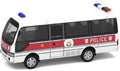 Tiny Toys 1:76 Scale Toyota Coaster Police PTU White/Red