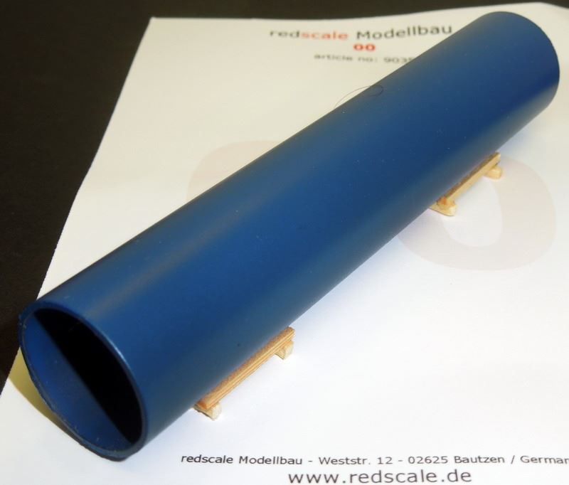 Red-Scale Modellbau 1:76(OO) Scale Steel Pipe 5" x 1" - Blue