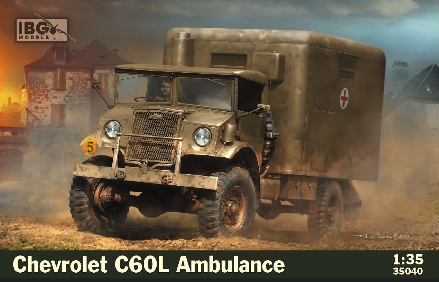 IBG Models 35040 1/35 Scale – Chevrolet C60L Ambulance