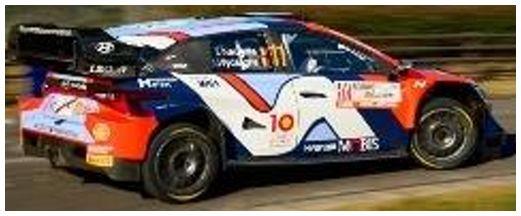 IXO 1:18th Scale Hyundai i20 N RALLY1 #11 Neuville/Wydaeghe 2024 Japan World Champion Edition WRC1