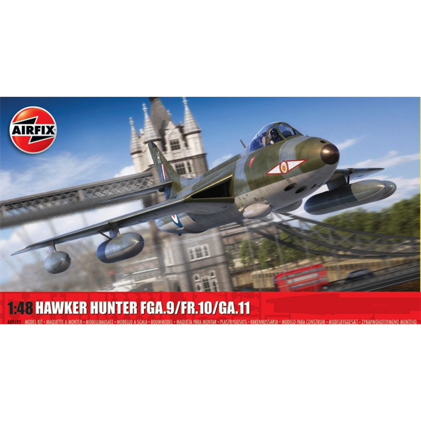 Airfix 1:48 Scale Hawker Hunter FGA.9/FR.10/GA.11