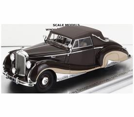 KESS 1:43rd Scale Bentley MKVI Franay Brown/Cream snB26BH Drophead Coupe Cabrio Closed 1947