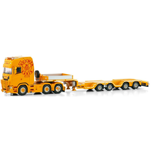 WSi 1:50 Scale Scania S Highline CS20H 6x2 Twinsteer Broshuis Wheel Well Semi Lowloader Einhaus