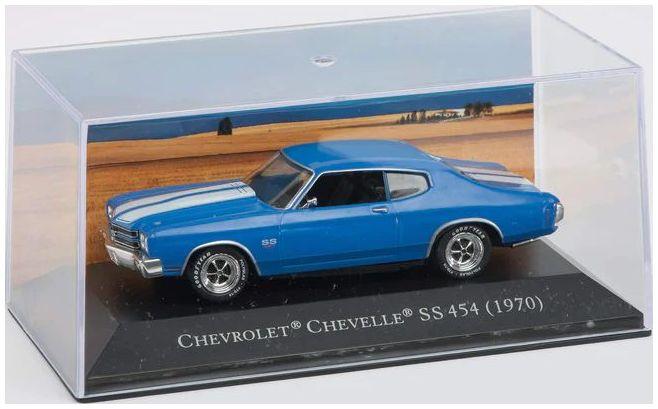 Atlas Editions 1:43 Scale Chevrolet Chevelle SS 454 (1970) - Blue - American Car Collection