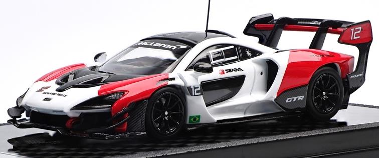 LCD  1:64th Scale McLaren Senna GTR Red and White
