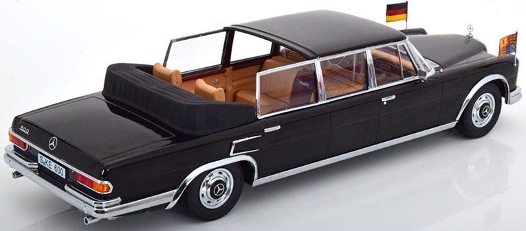 Kk Scale 1:18 Scale Mercedes 600 W100 Landaulet Queen Elizabeth II/Kiesinger 1965 Black
