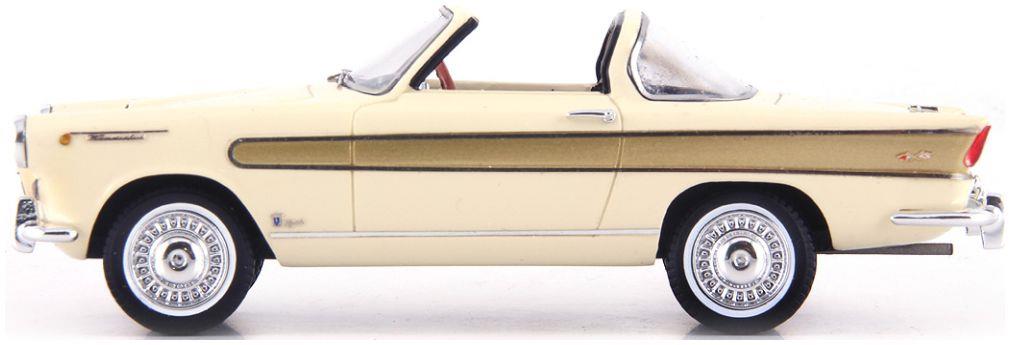 Autocult 1:43 Scale Fiat 1200 Vignale Wonderful Ivory