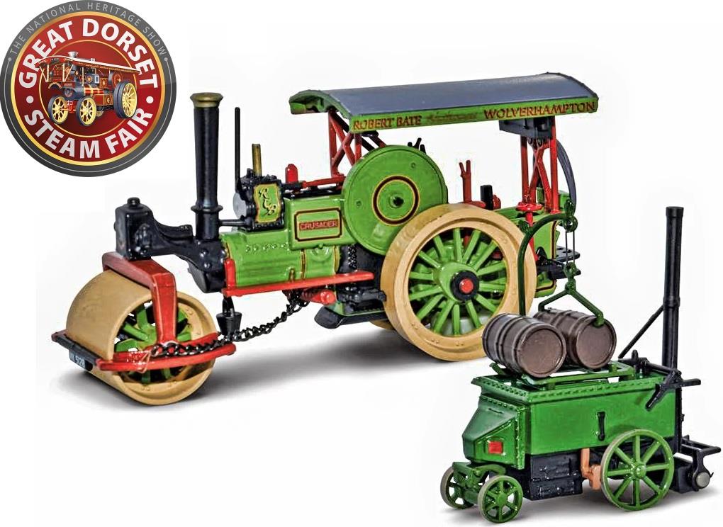 Oxford Diecast 1:76 Scale STEAM FAIR 2022 - Aveling + Porter Roller and Tar Spreader #11520 Crusader