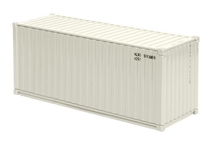 NZG 1:50 Scale 20 Ft Sea Container, 'Cream White'