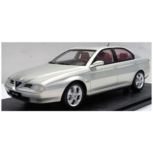 Cult Models 1:18 Scale Alfa Romeo 166 Super 3.0 Silver Metallic 1998-2002