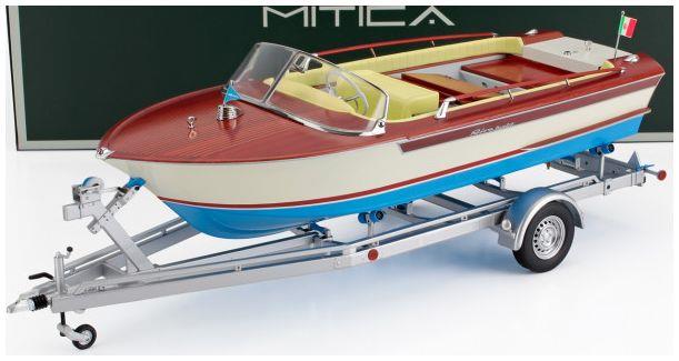 Mitica  1:18th Scale Riva Junior 1966 Motoscafo Motorboat Ivory Yellow