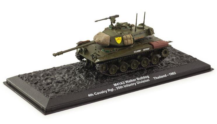 Atlas Editions 1:72 Scale M41A3 Walker Bulldog 4th Cav.Rgt. 25th inf US Army - Thailand - 1962