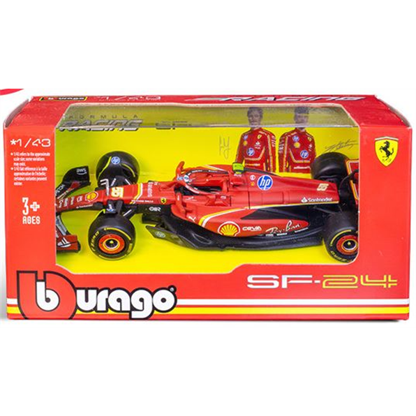Burago 1:43 Scale Ferrari SF-23 F1 #55 2024 Carlos Sainz - W/Card box