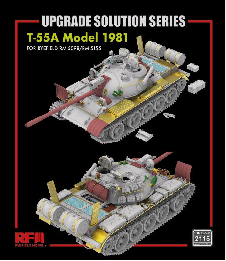 RyeField Model 1/35 Scale UPGRADE SET T-55A Model 1981 For RM-5098/RM-5155