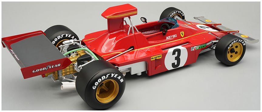 Tecnomodels 1:18 Scale Ferrari 312B3-73 1973 Italy GP #3 Jacky Ickx