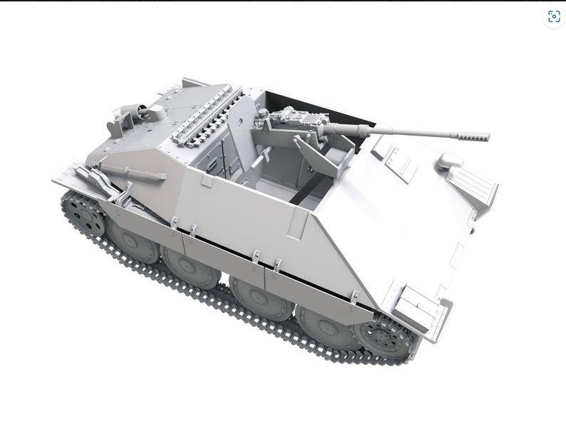 Custom Scale 16.02  VK35004 1/35 Scale German Bergehetzer with 3cmFlak 38