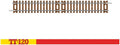 Hornby TT Scale Extended Half Straight Track