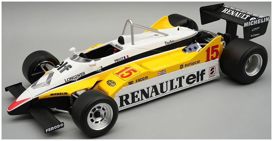 Tecnomodel  1:18th Scale Renault RE30B 1982 Winner Brazil GP #15 Alain Prost w/Showcase