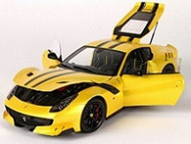 BBR 1:18 Scale Ferrari F12 TDF 2015 Yellow w/Black Stripes