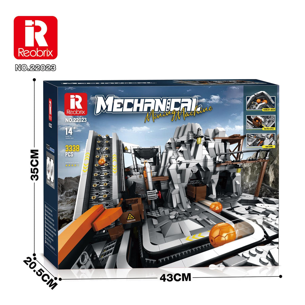 Reobrix Brickbuild 43 CM Scale Mining Machine Remote Control (3,338pcs)