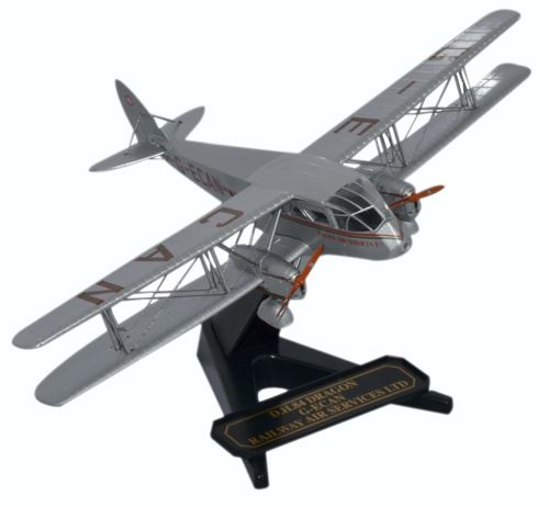 Oxford Diecast 1:72 Scale DH84 Dragon G-ECAN Railway Air Services