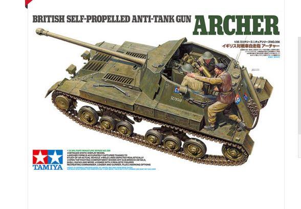 Tamiya 1/35 Scale British Anti Tank Gun Archer Self Propelled 35356