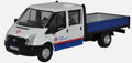 Oxford Diecast 76TPU003 1/76 Scale Ford Transit Dropside London Underground OO Gauge