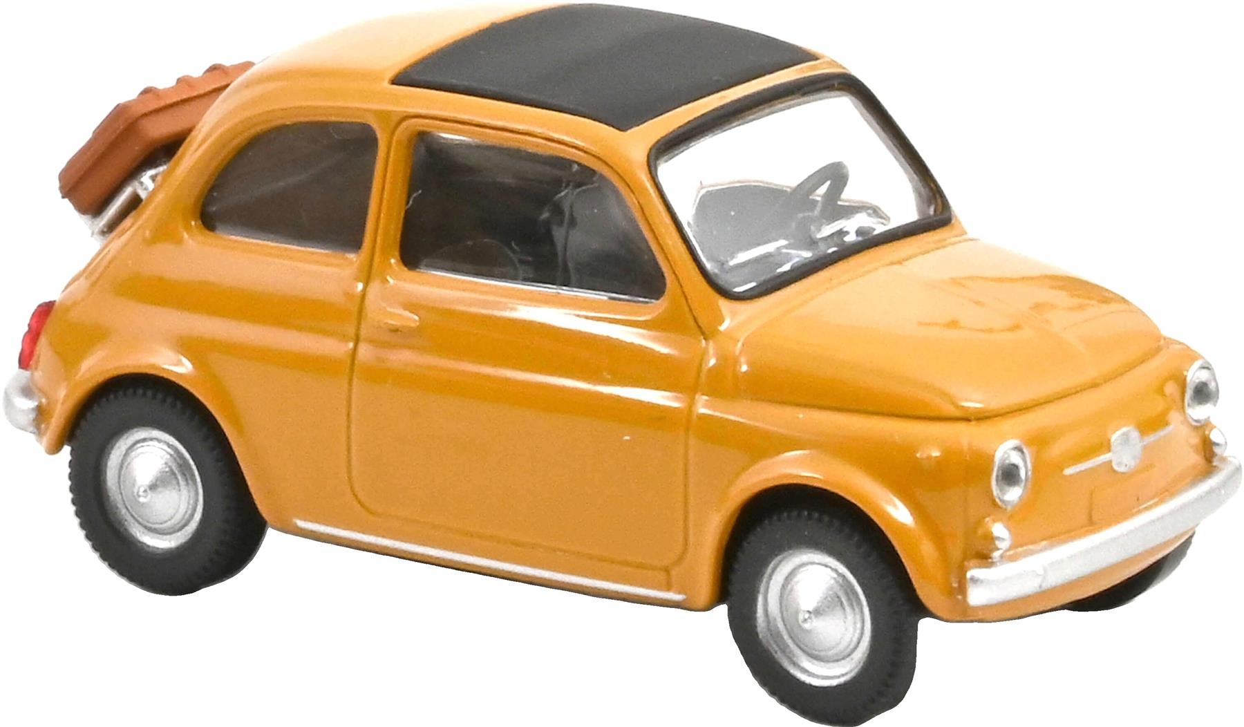 Norev  1:43rd Scale Fiat 500 F Yellow Positano 1965