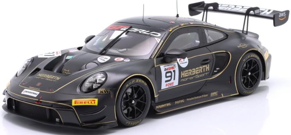 IXO  1:18th Scale Porsche 911 GT3 R (992) #91 24h Spa 2025 Herberth Motorsport Bohn/Jefferies/Renauer