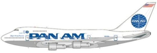 JC Wings 1:400 Scale Boeing 747SP Clipper Pan Am Young America 50th N533PA w/Antenna