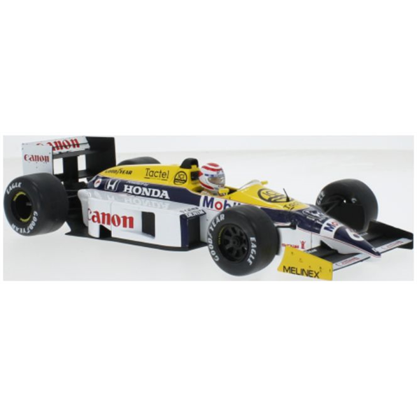 Model Car Group 1:18 Scale Williams FW11 #6 Canon Williams Honda F1 GP Brazil 1986 N.Piquet
