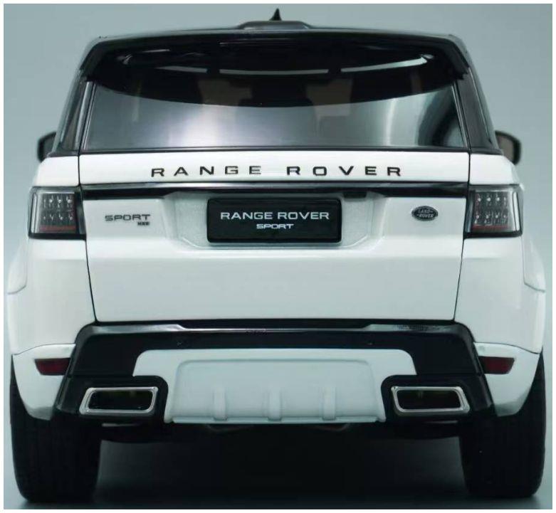 Whelart  1:18th Scale Range Rover Sport 2018 White/Black Wheels