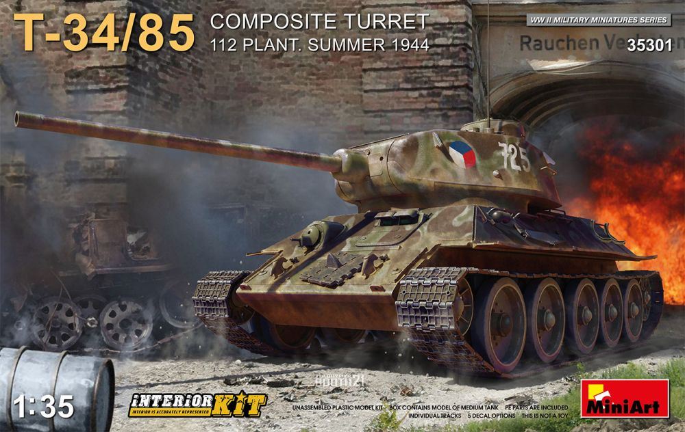 Miniart 1:35 Scale T-34-85 Composite Turret.112 Plant