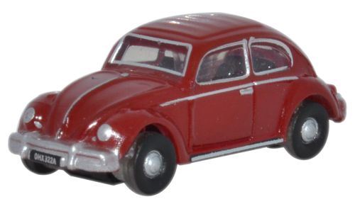 Oxford Diecast 1:148 Scale VW Beetle - Ruby Red