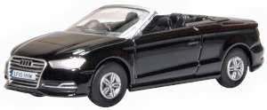 Oxford Diecast 1:76 Scale Audi S3 Cabriolet Mythos Black