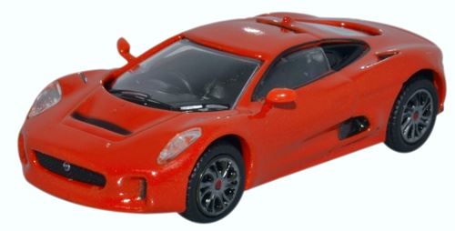 Oxford Diecast 1:76 Scale Jaguar C-X75 Prototype - Orange