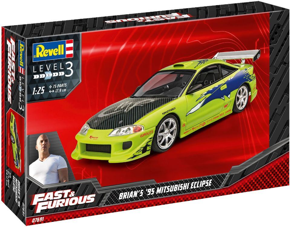 Revell 1:25 Scale Brian's 1995 Mitsubishi Eclipse (Fast + Furious)
